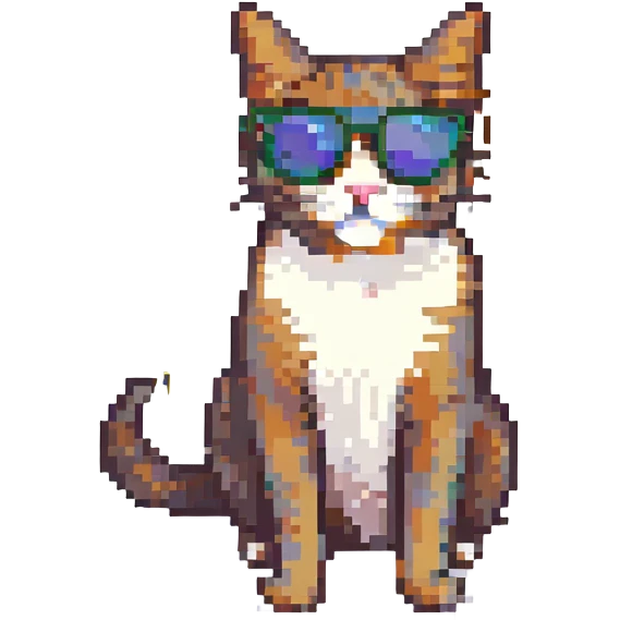 a cat wearing sunglasses emoji