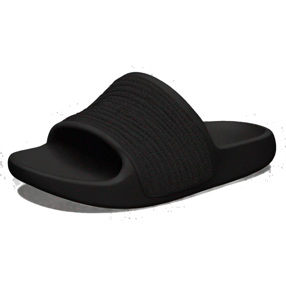 yeezy slide black emoji