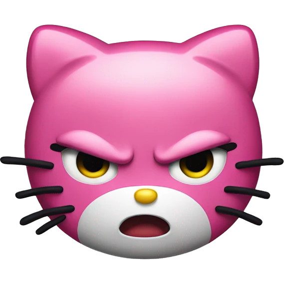 Angry hello kitty  emoji