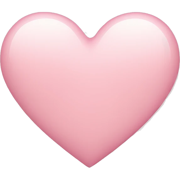 Light pink heart emoji