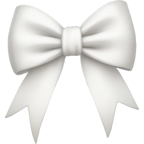 White bow  emoji