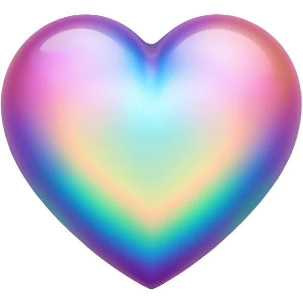 Iridescent heart  emoji
