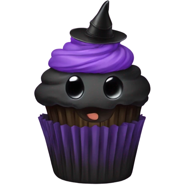 Goth cupcake  emoji