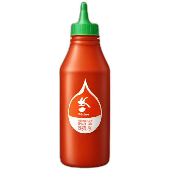 sriracha sauce bottle emoji