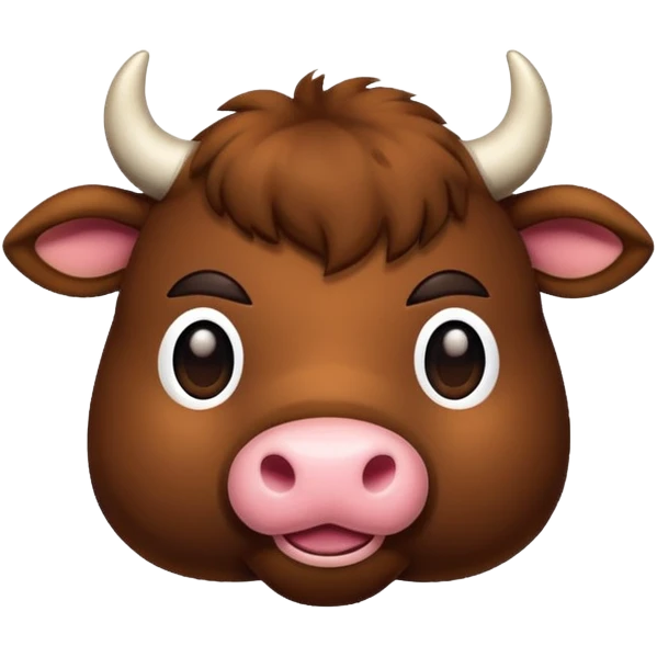 Plush bull emoji