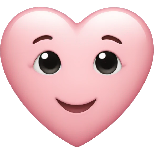 Light pink heart  emoji