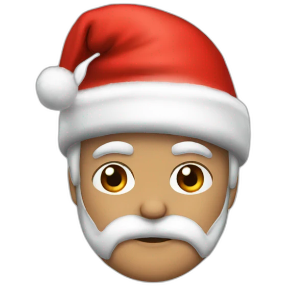 Batman in Christmas hat emoji