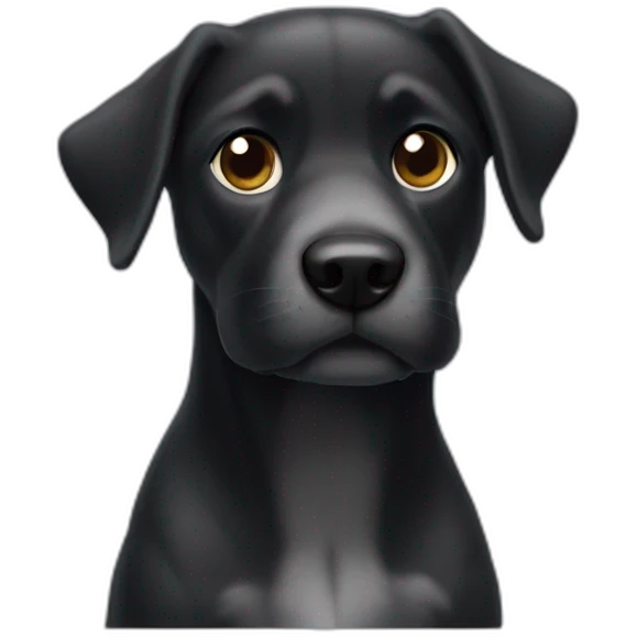 Perro de aguas negro  emoji