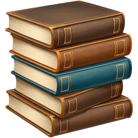 pile of stacked books emoji