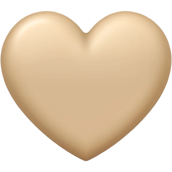 light  beige heart emoji