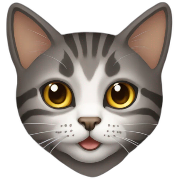 Gato rajado emoji