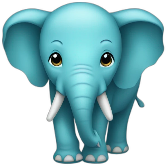 cyan elephant emoji