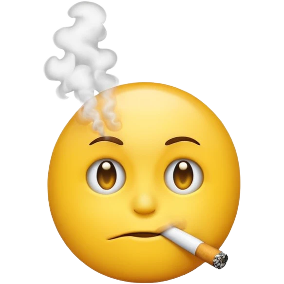Emoji smoking emoji
