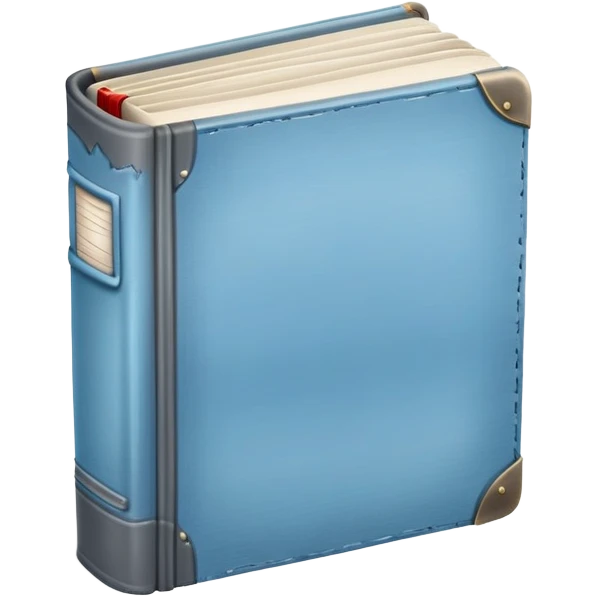sky blue and gray book emoji