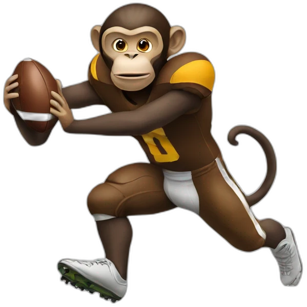 Monkey football emoji