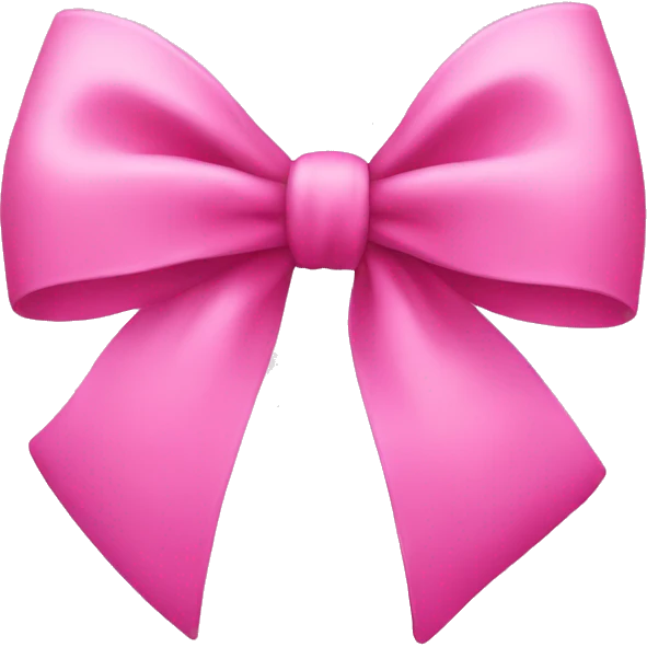 Pink bow emoji