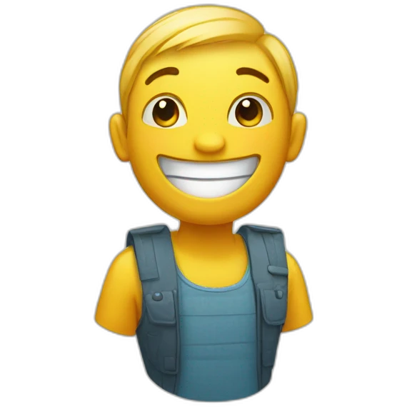 happy smiley standing and smiling emoji