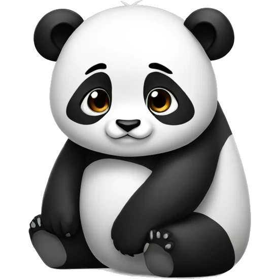 Panda  squats emoji