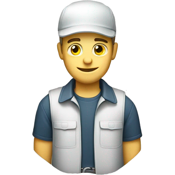 white male auto repairman with a repair wrench emoji
