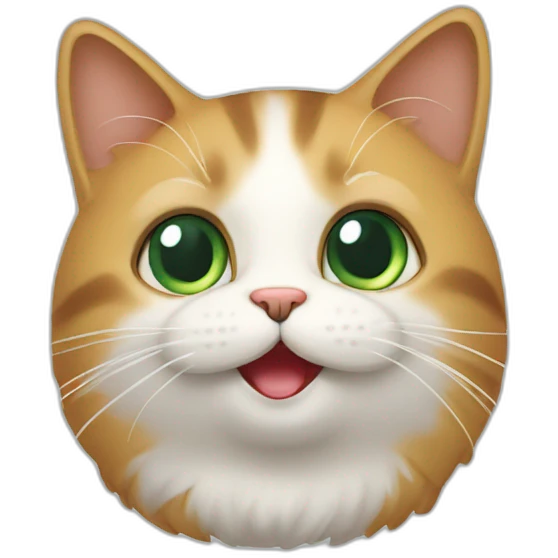Un chat mignon emoji