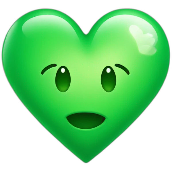 Green heart emoji
