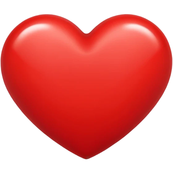 red heart, minimalist style, universal, no text emoji