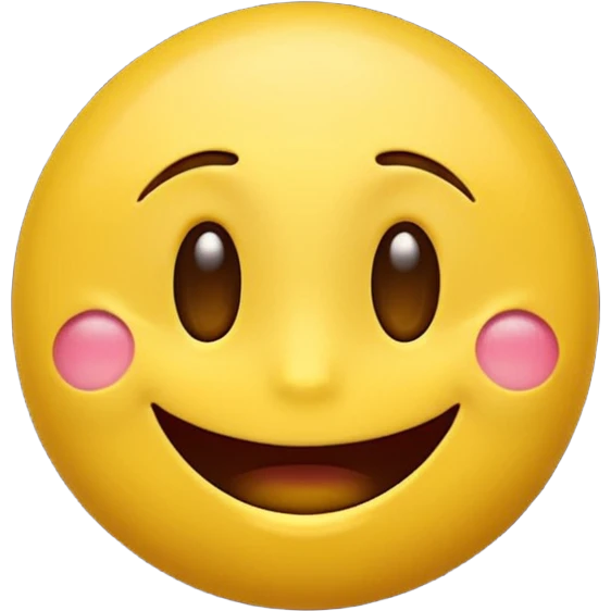 Happy yellow emoji face, gently bouncing up and down. Ultra smooth coherent movement, shot with IMAX Camera, hyper detailed photorealism, ultra high definition, cinematic crisp realism. White background, close-up. emoji