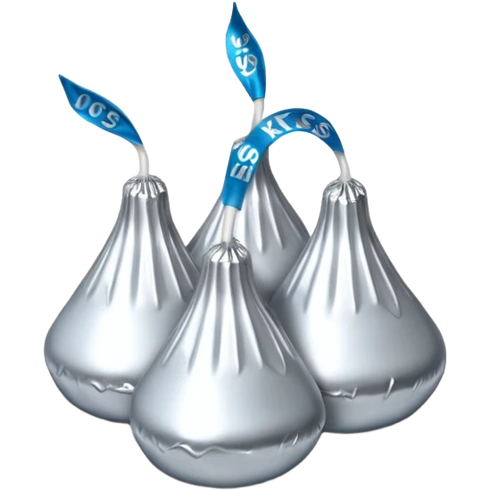 Pack of Hershey’s kisses emoji