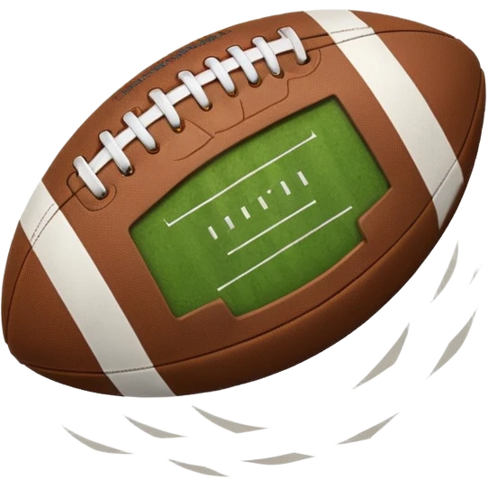 Football missing a field goal emoji