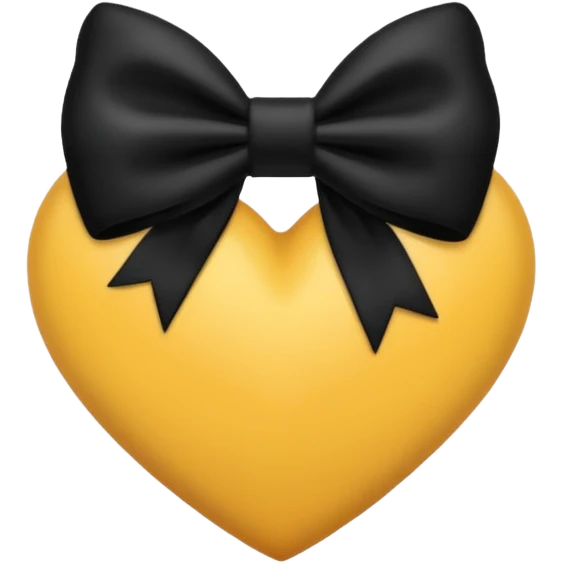 heart with a velvet bow, emo emoji