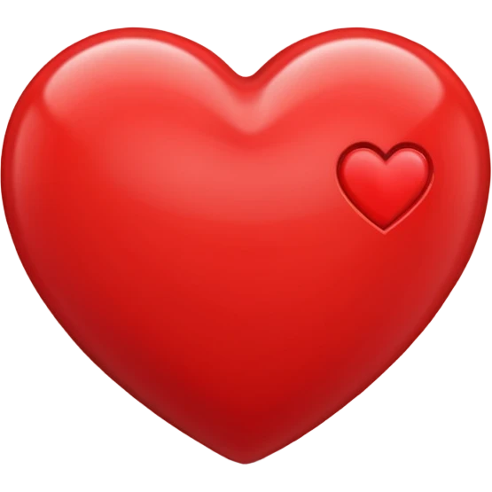 heart with a 3D effect emoji