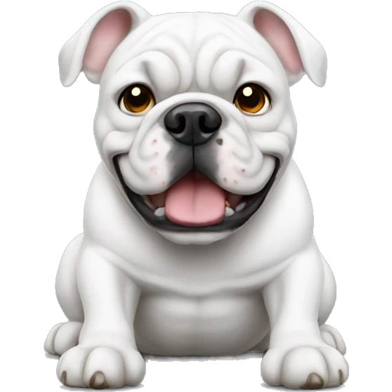 white Bulldog emoji