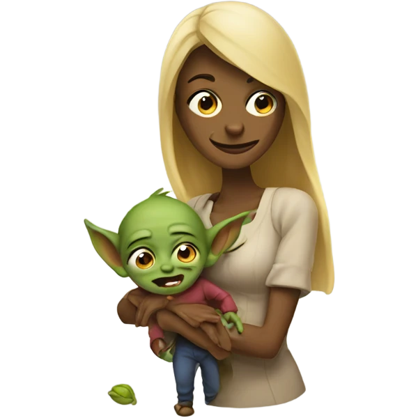 mom with goblin emoji