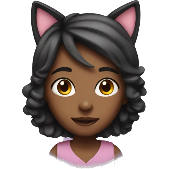 girl with cat ears emoji