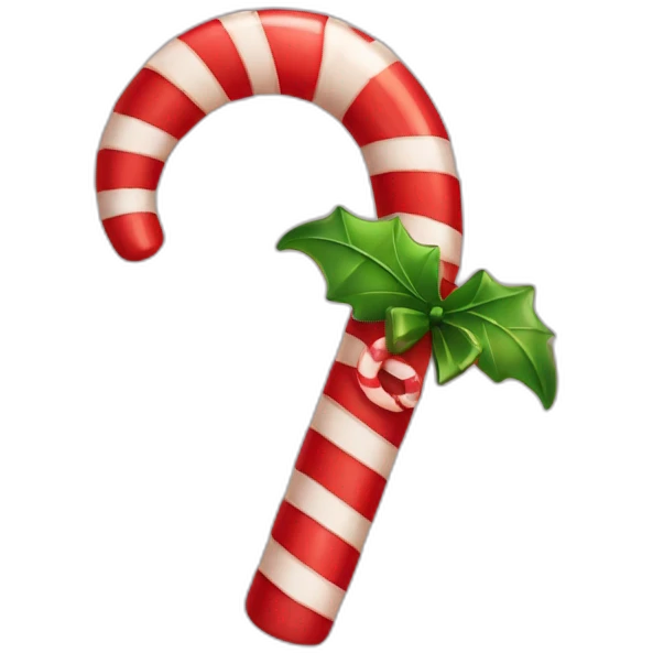 christmas candy cane emoji