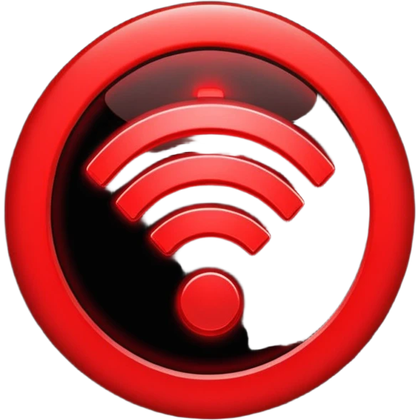 Wifi red emoji