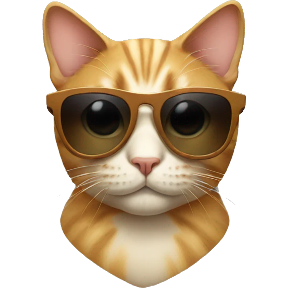 Cat with sunglasses emoji