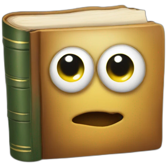 Book worm  emoji