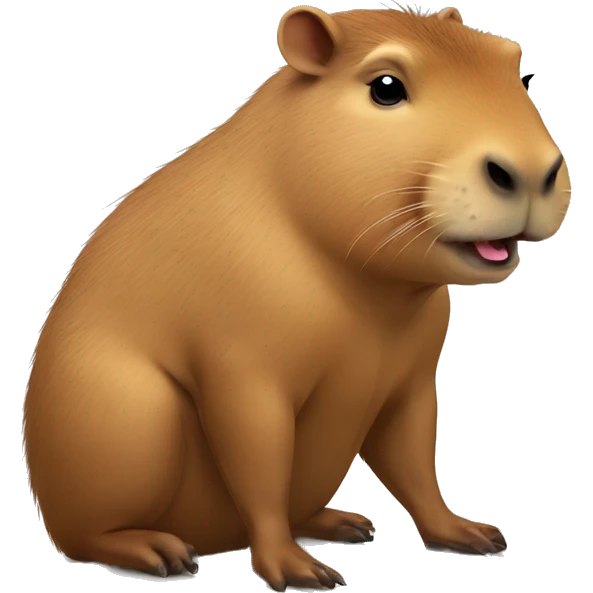 Capybara doing homework  emoji