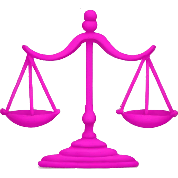 Libra written in pink emoji