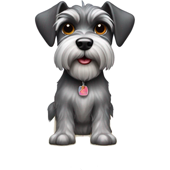 Schnauzer surf board emoji