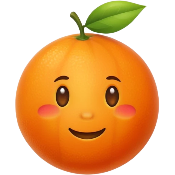 orange furit emoji