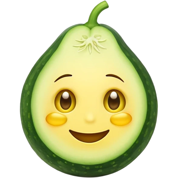 emoji with cucumber eyes emoji