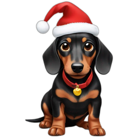 christmas-dachshund emoji
