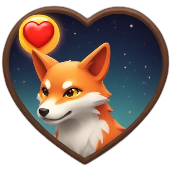 kitsune heart emoji