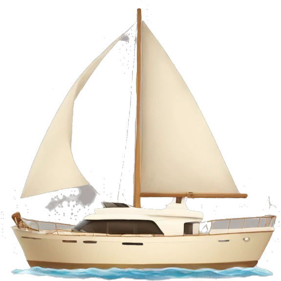 Beige aesthetic Yacht  emoji