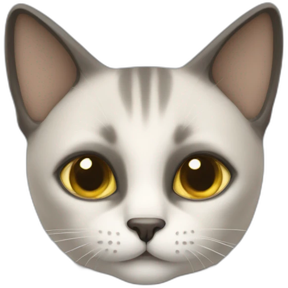 Un chat siamois emoji