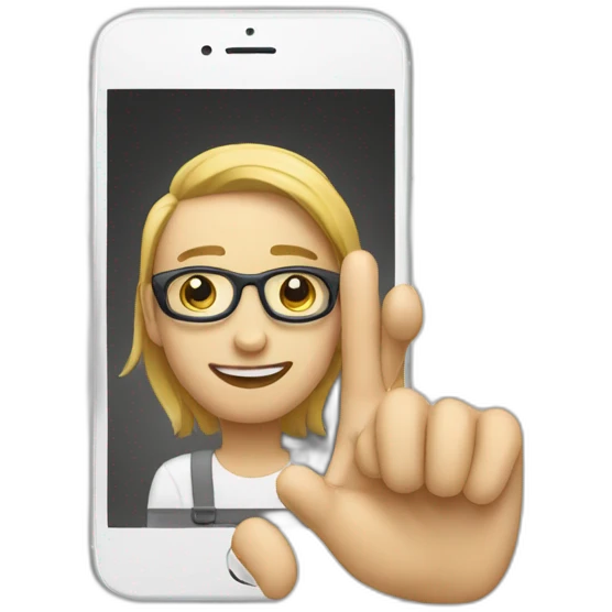IPhone sur une tablette emoji