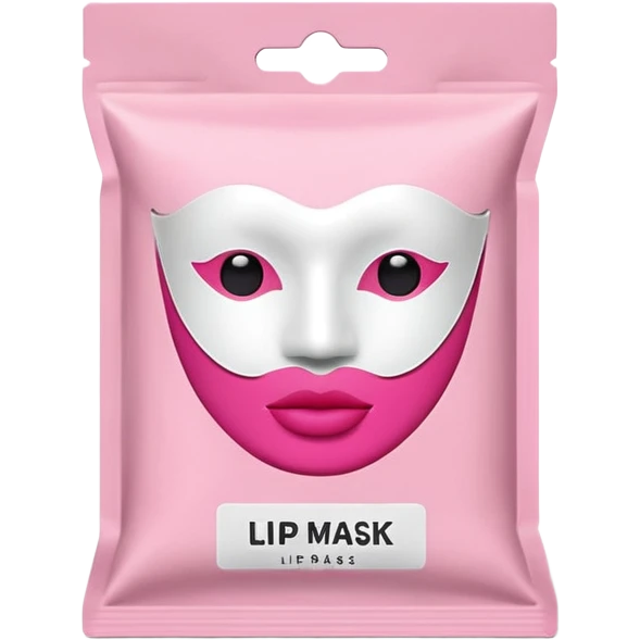 lip mask packaging emoji