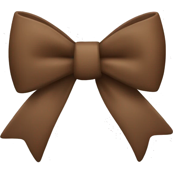 Brown bow emoji